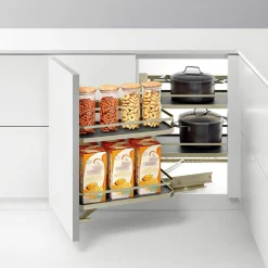 VORTUNG Kosze do cargo narożnego, champagne gold