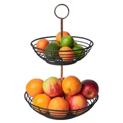 Koszyk na owoce 2-poziomowy STARKE HARPER 28,5x42 cm
