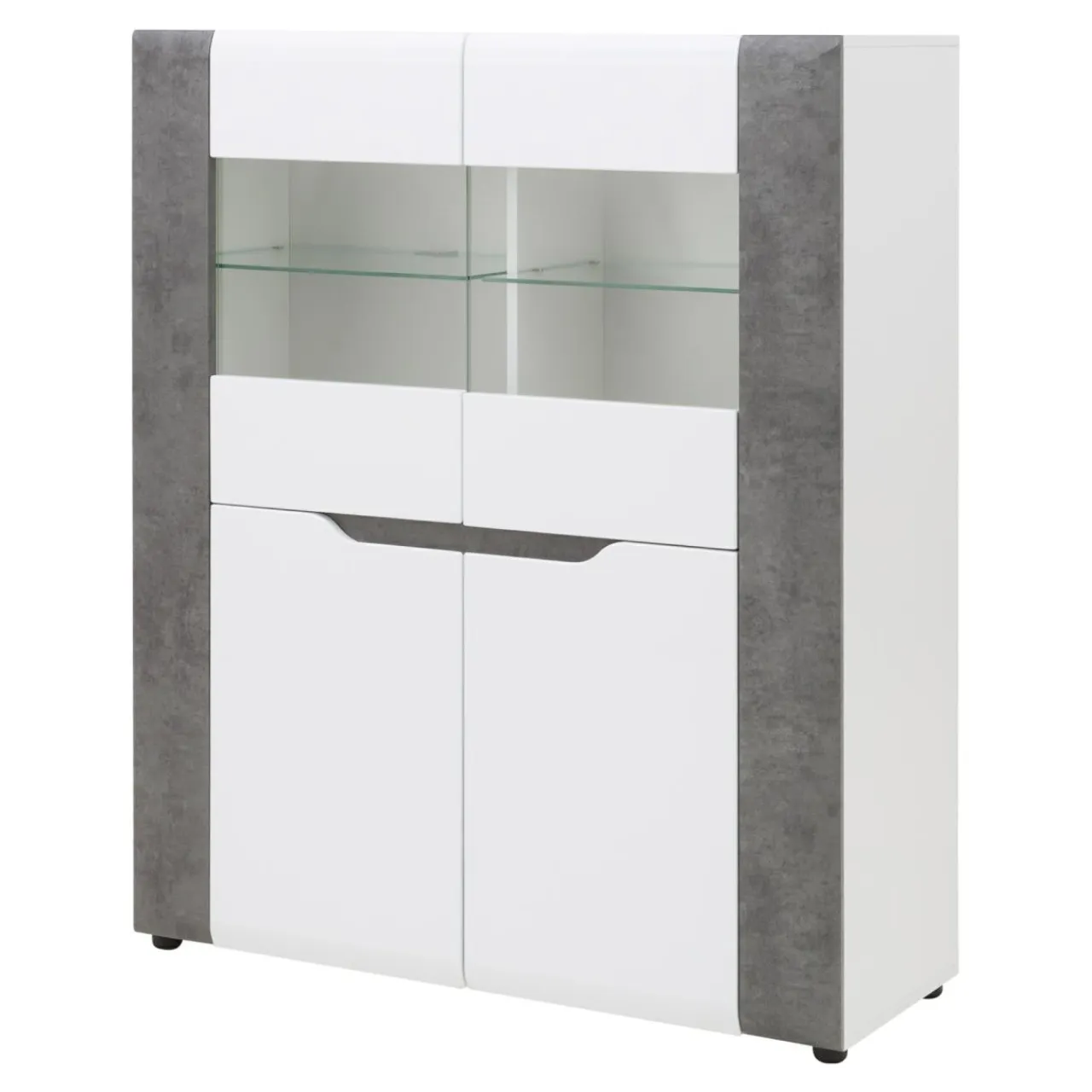 Furni Home Kredens BRANDO 4D B4 z oświetleniem