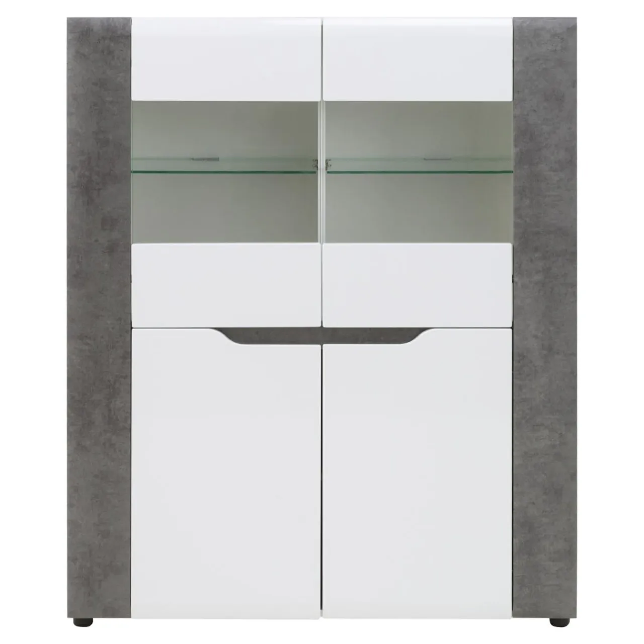 Furni Home Kredens BRANDO 4D B4 z oświetleniem