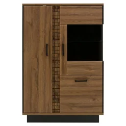 Witryny|Furni Home Kredens DORIAN DN5 3D z oświetleniem