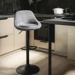 Krzesło barowe szare GOSSI