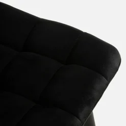 Hokery|inny Krzesło barowe welurowe czarne ABADA