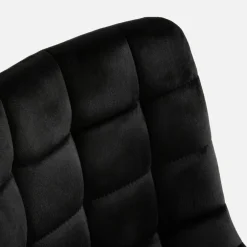 Hokery|inny Krzesło barowe welurowe czarne ABADA