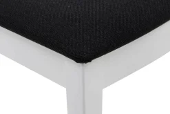 Krzesła|Fameg Krzesło białe drewniane czarne siedzisko FRESCO