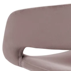 Krzesło biurowe tapicerowane HOLI różowe