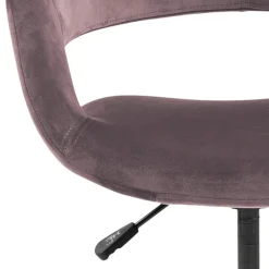 Krzesło biurowe tapicerowane HOLI różowe