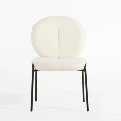 Krzesła|inny Krzesło boucle białe MALBA