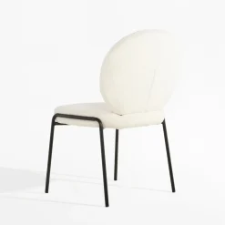 Krzesła|inny Krzesło boucle białe MALBA