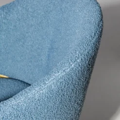 Krzesło boucle niebieska AVRINO