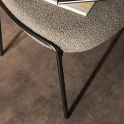 Krzesła|inny Krzesło boucle szare MALBA