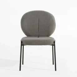 Krzesła|inny Krzesło boucle szare MALBA