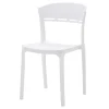 Krzesło do jadalni białe KNITT
