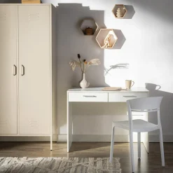 Krzesło do jadalni białe KNITT