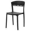 Krzesło do jadalni czarne KNITT