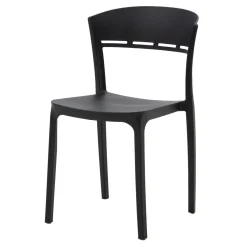 Krzesło do jadalni czarne KNITT