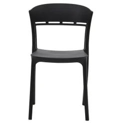 Krzesło do jadalni czarne KNITT