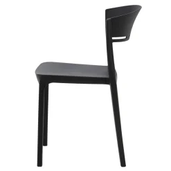 Krzesło do jadalni czarne KNITT