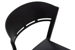 Krzesło do jadalni czarne KNITT