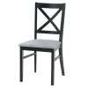 Krzesła|Fameg Krzesło do jadalni krzyżowe czarne ZAYDEN