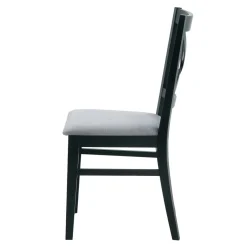 Krzesła|Fameg Krzesło do jadalni krzyżowe czarne ZAYDEN