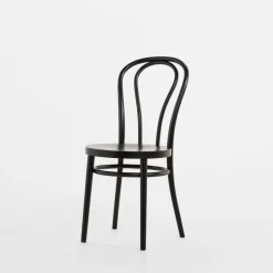 Krzesła|Fameg Krzesło drewniane czarne CARLO