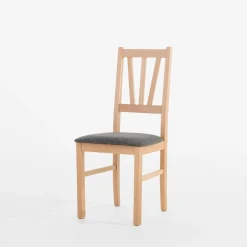 inny Krzesło drewniane popielate LASSES