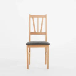 inny Krzesło drewniane popielate LASSES
