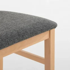 inny Krzesło drewniane popielate LASSES