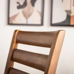 inny Krzesło drewniane szare DAHIA