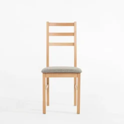 Krzesła|inny Krzesło drewniane szarobeżowe DIGAN