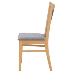 Fameg Krzesło drewniane z tapicerowanym siedziskiem NIKAS