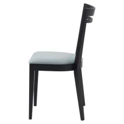 Krzesła|Fameg Krzesło drewniane ze srebrnym siedziskiem ERIN