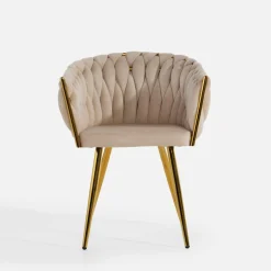 Krzesła|inny Krzesło glamour beżowe LIANA