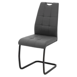 Krzesło na płozie szare ATOLA