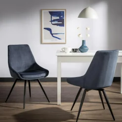 Krzesła| Krzesło obrotowe PANKO niebieskie