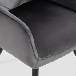 Krzesło obrotowe szare ATEMO