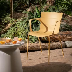 Meble Ogrodowe|Meble Ogrodowe|inny Krzesło ogrodowe FIROSI żółte