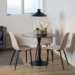 Krzesła| Krzesło tapicerowane beżowe NINA