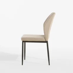 inny Krzesło tapicerowane beżowe SONDENI