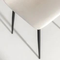 Krzesło tapicerowane białe FOLVIO