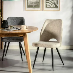 inny Krzesło tapicerowane białe FALIN