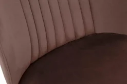 Krzesło tapicerowane brązowe SIENNE