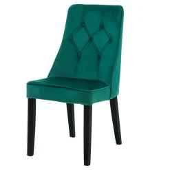 Krzesła| Krzesło tapicerowane butelkowa zieloń SOFTI