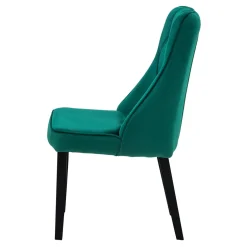 Krzesła| Krzesło tapicerowane butelkowa zieloń SOFTI
