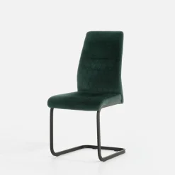 Krzesła| Krzesło tapicerowane butelkowa zieleń ARIBA