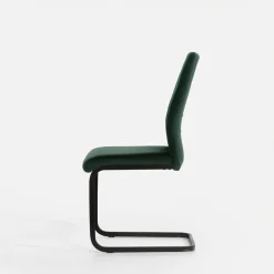 Krzesła| Krzesło tapicerowane butelkowa zieleń ARIBA