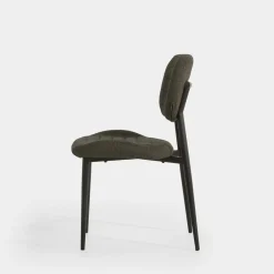 Krzesła|inny Krzesło tapicerowane ciemnoszare FINESSET