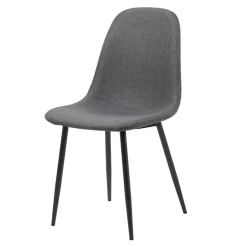 Krzesła| Krzesło tapicerowane ciemnoszare NINA