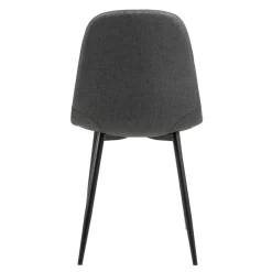 Krzesła| Krzesło tapicerowane ciemnoszare NINA